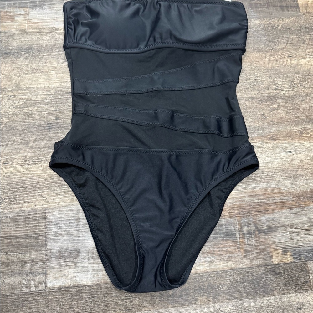 Target Black One-Piece Swimwear Classic Design